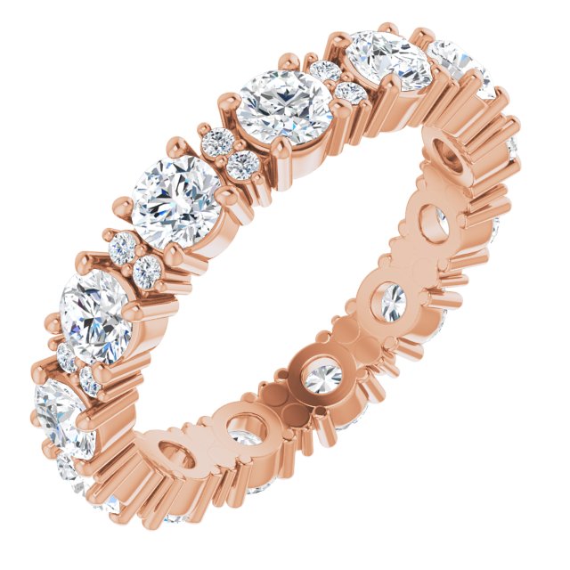 2.44 ct. Round Diamond Eternity Band-VIRABYANI